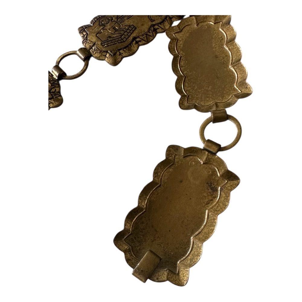 Vintage Egyptian Motif Chain link belt. - Picture 3 of 5
